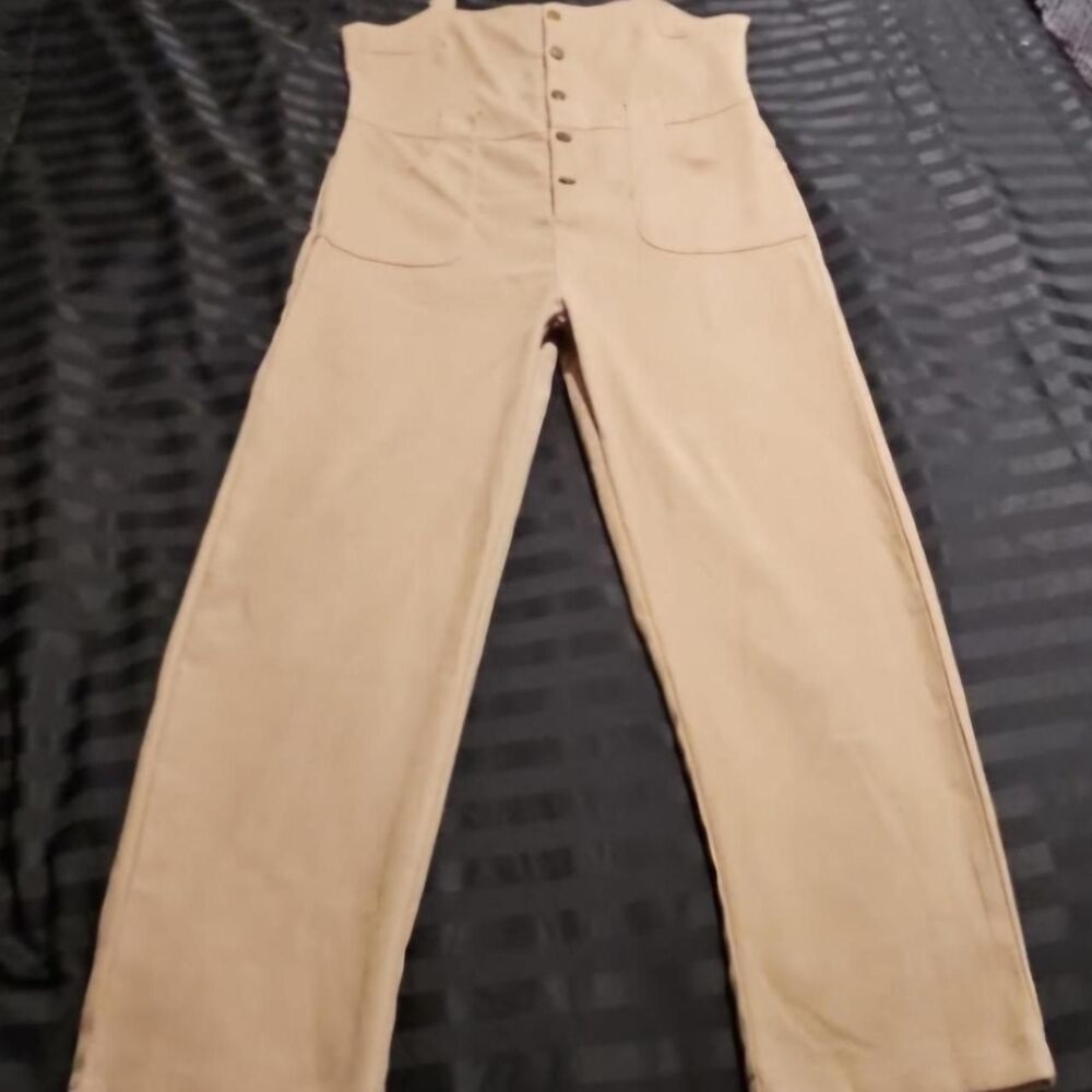 Shein Women's Tan and Brown Dungarees-overalls
